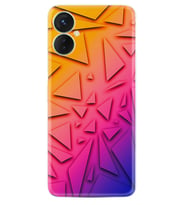 Tecno Spark 9T Kılıf Silikon Desen Özel Seri Üçgenler 1635