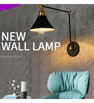 RİOLİGHT RETRO,VİNTAGE SİYAH ESKİTME MAFSALLI 1XE27 DUYLU HAREKETLİ BAŞLIK METAL AKROBAT DUVAR APLİK