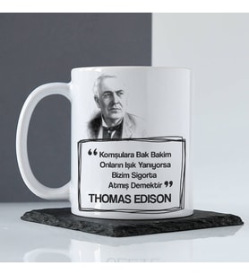Thomas Edison Esprili Kupa Bardak