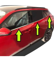 PEUGEOT 2008 CAM ÇİTASI 6 PRÇ KROM 2020 2021 2022 2023