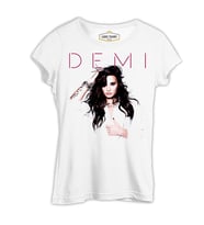 Demi Lovato - Made in the USA Beyaz Kadın Tshirt