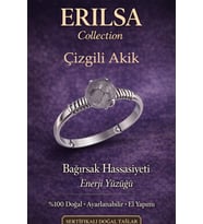 Sertifikalı Bağırsak Hassasiyeti Enerji Yüzüğü – Çizgi Akik Taşı Ayarlamalı İnce Başak Yengeç Oğlak (Çok Renkli)
