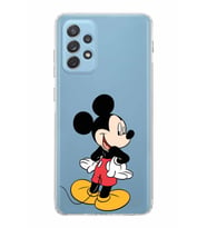 Samsung Galaxy A72  Kamera Korumalı  Kapak Mickey Mouse Tasarımlı  Şeffaf Kılıf