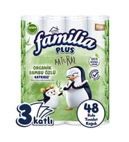 Familia Plus Natural Tuvalet Kağıdı 48 Rulo (16 Rulo x 3 Paket)