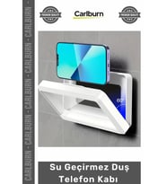 Özel Üretim Banyo Telefon Kılıfı Duvar Standı Dayanıklı Video İzleme Su Geçirmez Duş Telefon Kabı