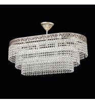 Avize Çarşısı Vengo Kristal Taşlı Gümüş Avize BS.2779-59-60