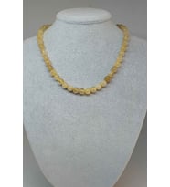 Gold Beril Taşı 8mm Kolye (Klipsli)