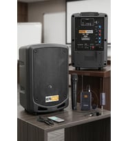Hepa Merz HS-300EX Taşınabilir Şarjlı Ses Sistemi Çift Mikrofonlu Bluetooth Usb 6.5 İNÇ 300W