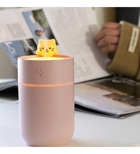Isınan Kedi Mini USB Sessiz Ha Nemlendiricisi