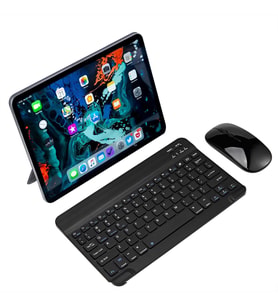 Hometech Alfa 10LM Uyumlu Slim Şarjlı Bluetooth Klavye ve Mouse Seti