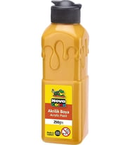Güneş Sarısı Akrilik Boya 250 gr 1 Adet Su Bazlı Akrilik Boyası Hobi Sanatsal Boy Tuval Ahşap Metal