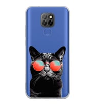 PrintiFy General Mobile GM 20 ile Uyumlu Kedi 3 Kamera Korumalı Şeffaf Kılıf
