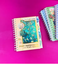 Van Gogh Hologram Kapaklı Defter (Sarı)