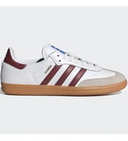 Adidas Samba OG Mens Sneaker Erkek Günlük Spor Ayakkabı Beyaz Kırmızı (Beyaz - Kırmızı)