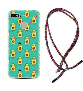 General Mobile GM8 Go GM9 GM20 Pro Plus Kılıf Boyun Asklı Rasta Silikon Oynayan Avokadolar 1770