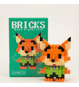 Bricks Zootropolis Nick Wilde Mini Lego Figürü