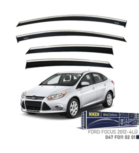 Niken Ford Uyumlu Focus 3 2012-2016 Kromlu Cam Rüzgarlığı (Karışık)