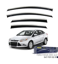 Niken Ford Uyumlu Focus 3 2012-2016 Kromlu Cam Rüzgarlığı (Karışık)