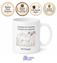 Sivas Kangal Temalı Minimal Kupa Bardak Özel Tasarım Hediye Bardak