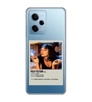 Redmi Note 12 Pro 5G Uyumlu Pulp Fiction Minimalist Poster Desenli Şeffaf Telefon Kılıfı