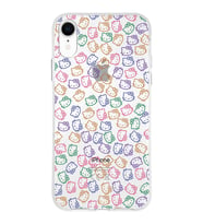 Apple iPhone XR Uyumlu Kapak Hello Kitty Tasarımlı Şeffaf Silikon Kılıf
