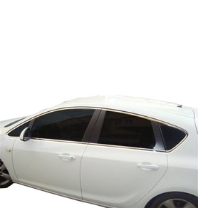 Opel Astra Uyumlu J Hatchback Cam Çerçevesi 12 Parça Krom (Geniş) 2010 Ve Sonrası