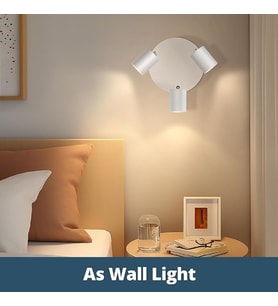 RİOLİGHT MODERN3 BEYAZ MUTFAK,SALON,GİYİNME ODASI,CAFELER İÇİN GÜN İŞİĞI METAL 3LÜ SPOT(AMPUL DAHİL)