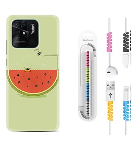 Xiaomi Redmi Note 7 8 9 Pro 10 2022 10 Pro 10S Kılıf Kablo Koruma Spiral Silikon Woohoo 1373