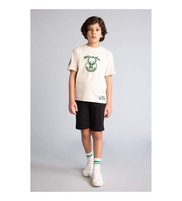 Defacto 26Y801002484 Ekru Erkek Çocuk T-Shirt G7618A8/ER117
