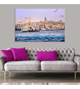Miyrem Exclusive Serie" İstanbul Vapur Kanvas Tablo