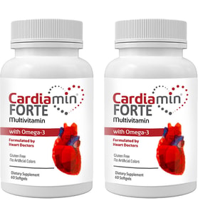 Cardiamin Forte 2 Kutu Multivitaminli OMEGA3LÜ 60 Soft Jel Kapsüllü Formül