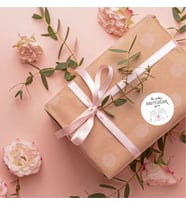 Mutluluk İçerir Paketleme Teşekkürler Etiketi Kargo Ambalaj Etiketi - 3x3cm 96 Adet