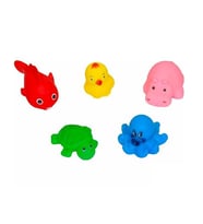 Sozzy Toys Neşeli Banyo Oyuncakları Sevimli Hayvanlar 5'li (Çok Renkli)