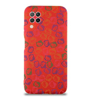 Huawei P 40 Lite Uyumlu Lansman Kılıf Hello Kitty Tasarımlı İçi Kadife Kapak-Kırmızı (Şeffaf)