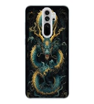 Xiaomi Redmi Note 8 PRO Uyumlu Ejderha Tasarımlı Şeffaf Telefon Kılıfı