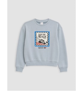 LC WAIKIKI Yeşil Bisiklet Yaka Erkek Çocuk Sweatshirt