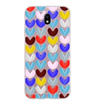 PrintiFy Samsung Galaxy J7 Pro ile Uyumlu 1mm Slim Fit Water Color 1 Baskılı Şeffaf  Kılıf