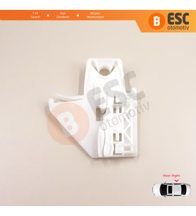 Skoda Octavia MK2 A5 1Z3 1Z5 2004-2013 4/5-Kapı İçin Elektrikli Arka Sağ Cam Kriko Tamir Klipsi