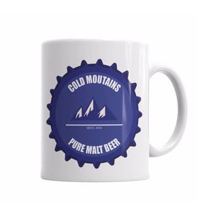 Cold Moutains Beer Kupa Bardak Porselen