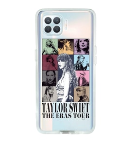 Oppo Reno 4 Lite Uyumlu Taylor Swift Desenli Şeffaf Telefon Kılıfı