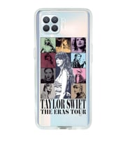 Oppo Reno 4 Lite Uyumlu Taylor Swift Desenli Şeffaf Telefon Kılıfı