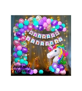 LÜKS DOĞUM GÜNÜ BALON SETİ