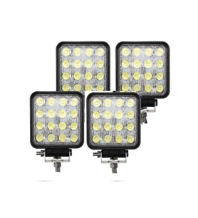 4 Adet 16 Ledli Off Road Çalışma Ve Sis Lambası 48watt 12 & 24 Vo