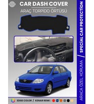 TOYOTA COROLLA E120 (2002-2007) Torpido Örtüsü Ön Göğüs Koruma Araca Özel Çatlamayı Önler Kaymaz