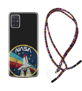 Samsung a71 A72 A73 A7 A9 2018 C7 C9 Kılıf Boyun Asklı Rasta Silikon Nasa 1326