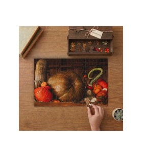 Renkli Bal Kabakları - Pumpkin Tasarımı 240 parça Ahşap Puzzle Ahşap Kutuda MP02016