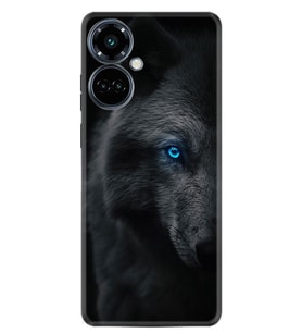 Camon 19 Pro Kılıf Resimli Desenli Silikon Platinium Series Dark Wolfs 1834