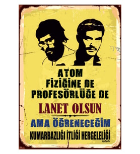Ahşap MDF Poster (27x18cm)