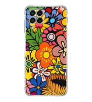 PrintiFy Samsung Galaxy M33 Uyumlu Retro Color 2 Baskılı Şeffaf Köşe Korumalı Antişok Kılıf