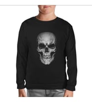 Kurukafa - Smile Siyah Çocuk Sweatshirt